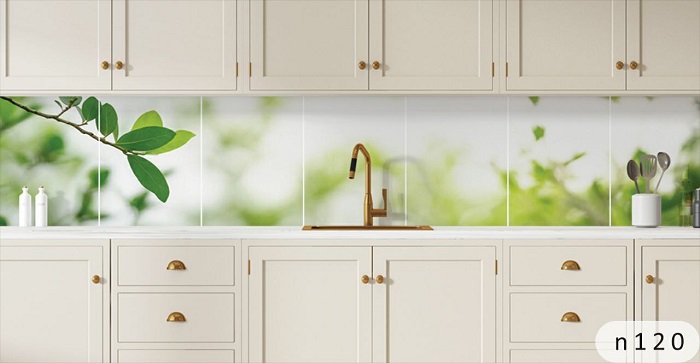 طرح های بین کابینتی شیشه ای طرح طبیعت