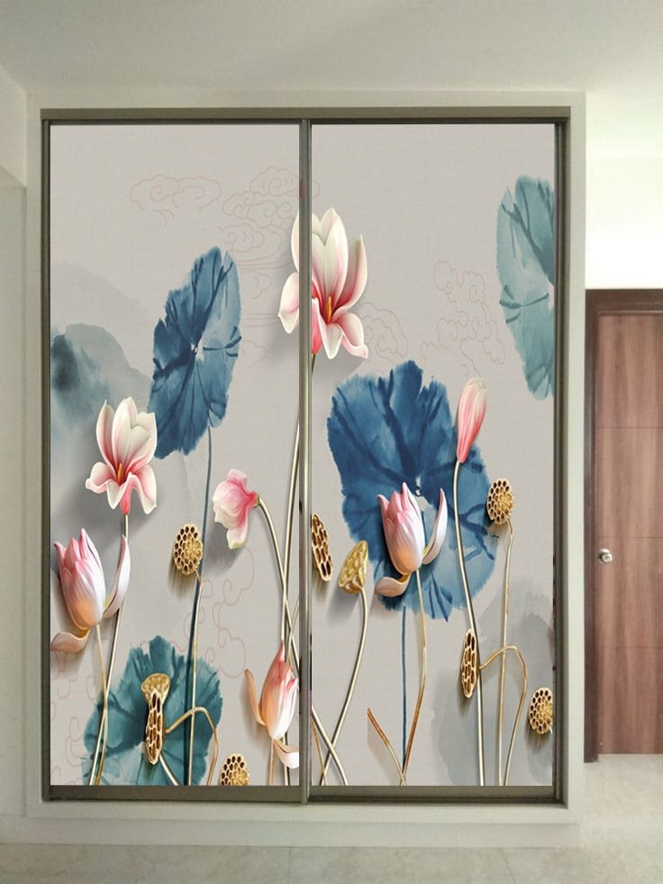 طرح های درب کمد دیواری شیشه ای